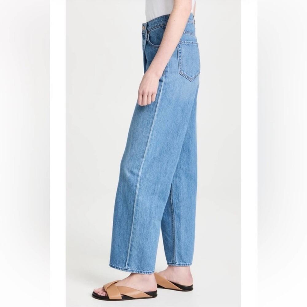 Mother SNACKS The Pleated Fun Dip Puddle Wide Leg Jeans Women’s Size 33 - Picture 2 of 14
